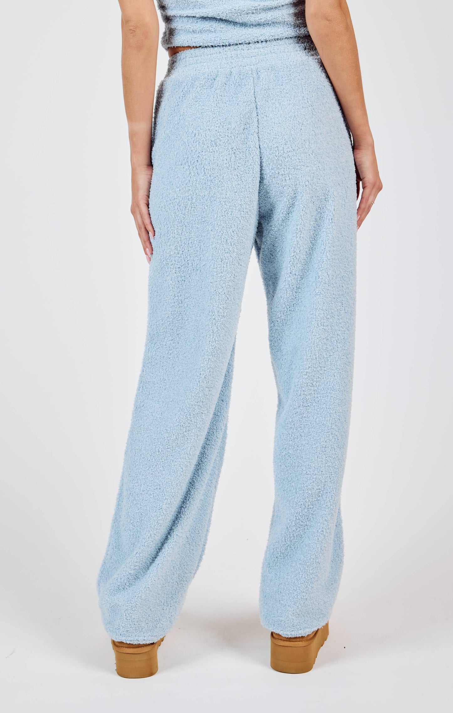 Mind You Cozy Wideleg Pants (Blue)