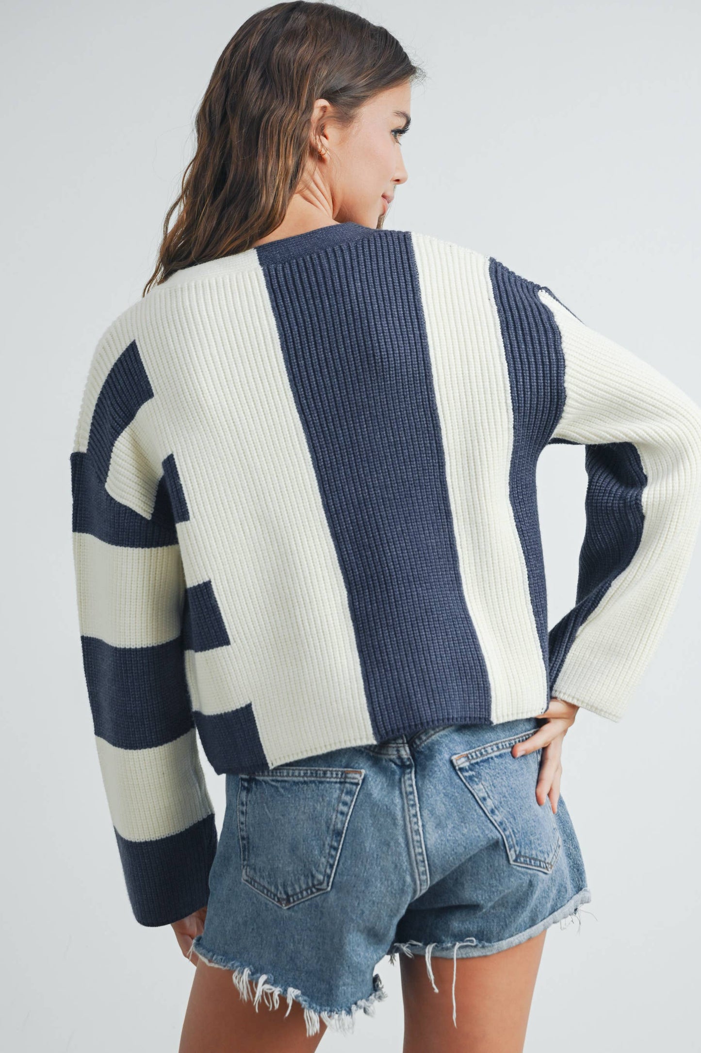 Color Block Cardi