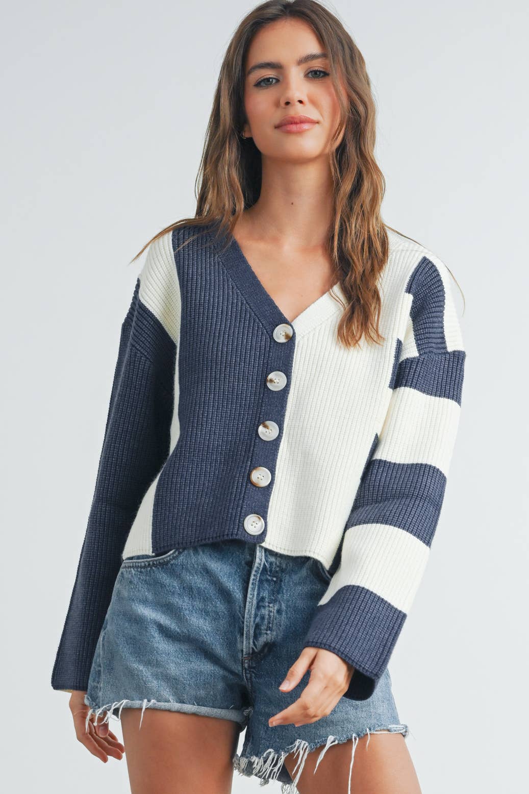 Color Block Cardi