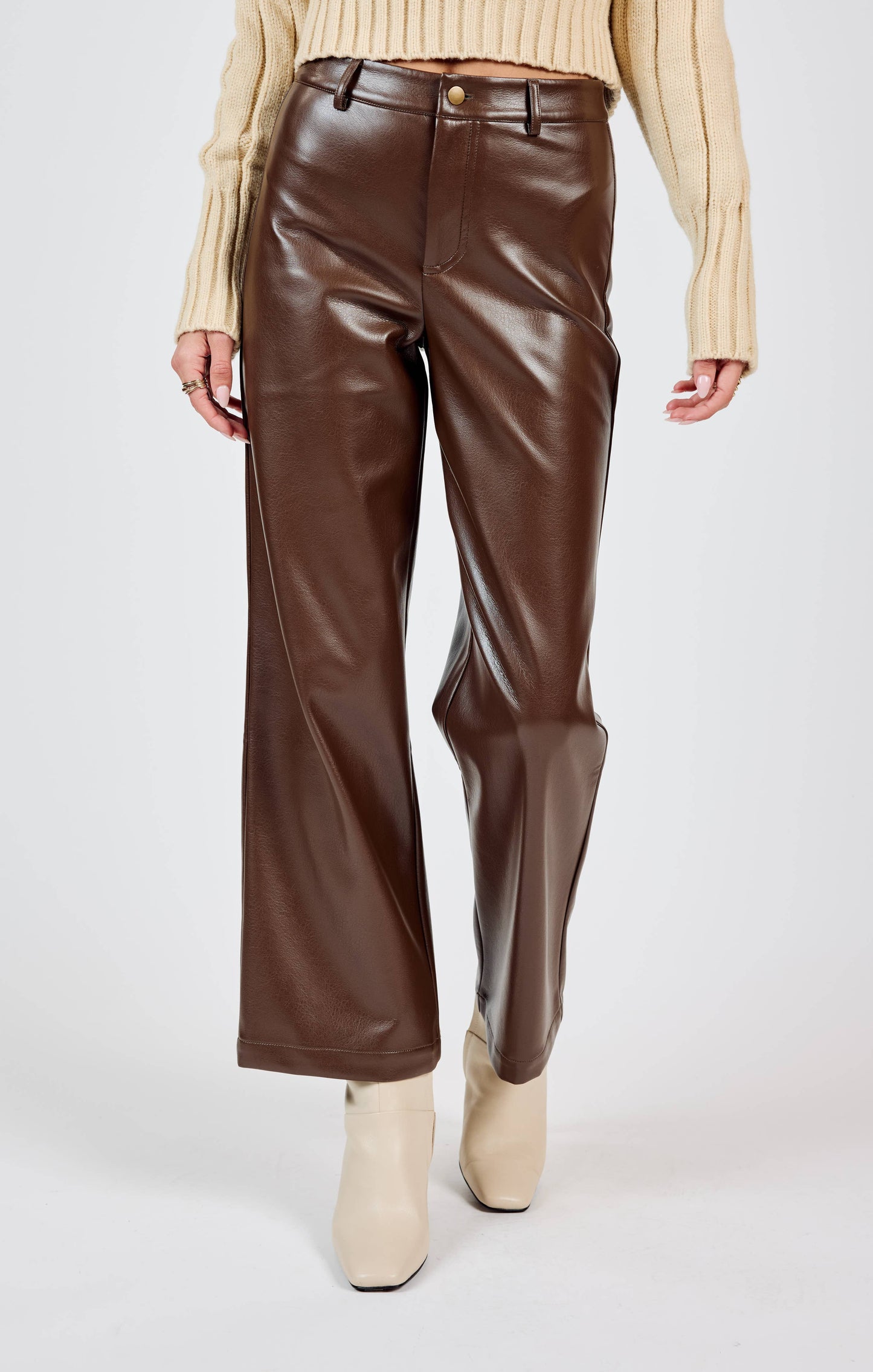 Night Vision Faux Leather Pants