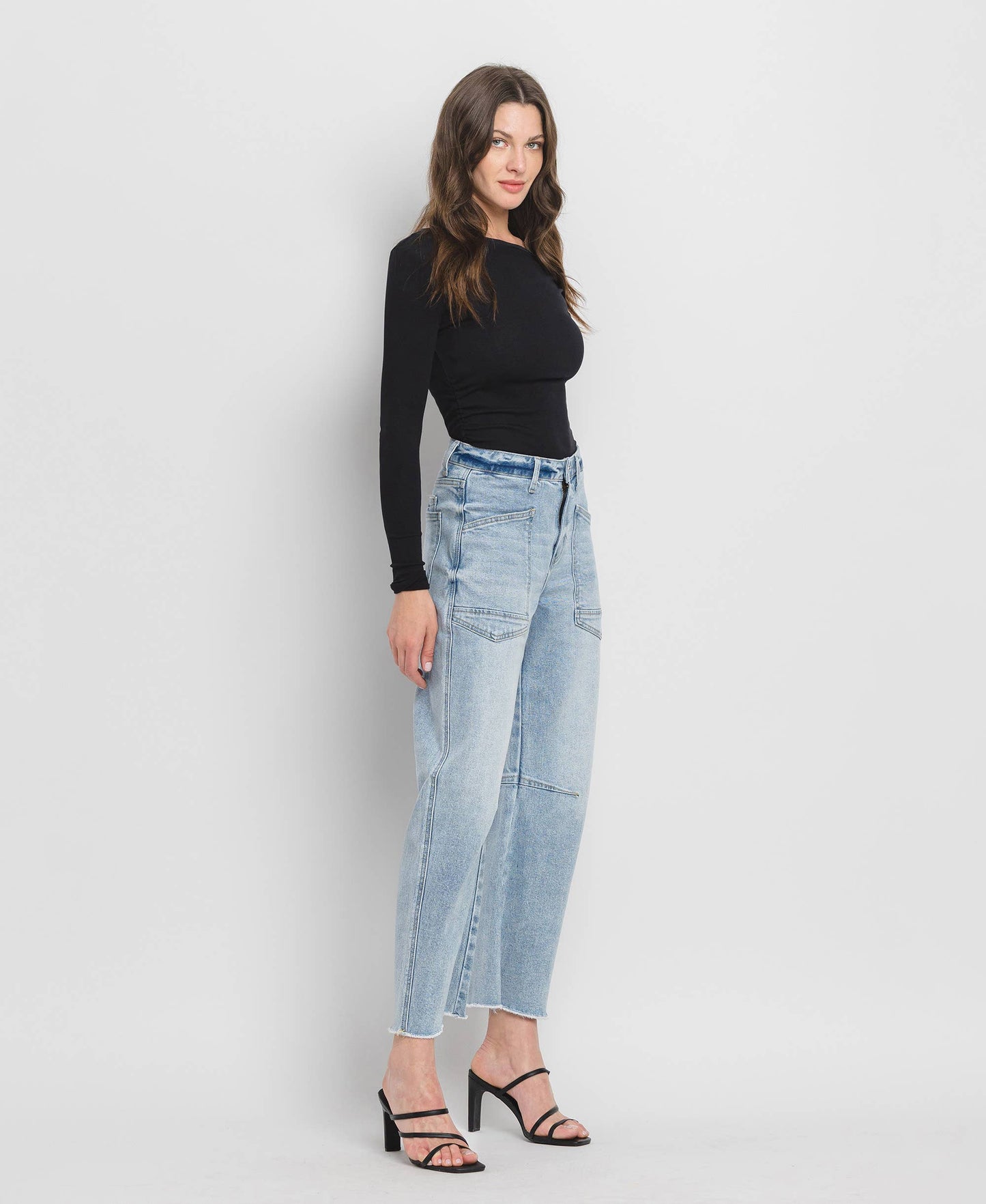 Super High Rise Barrel Jeans