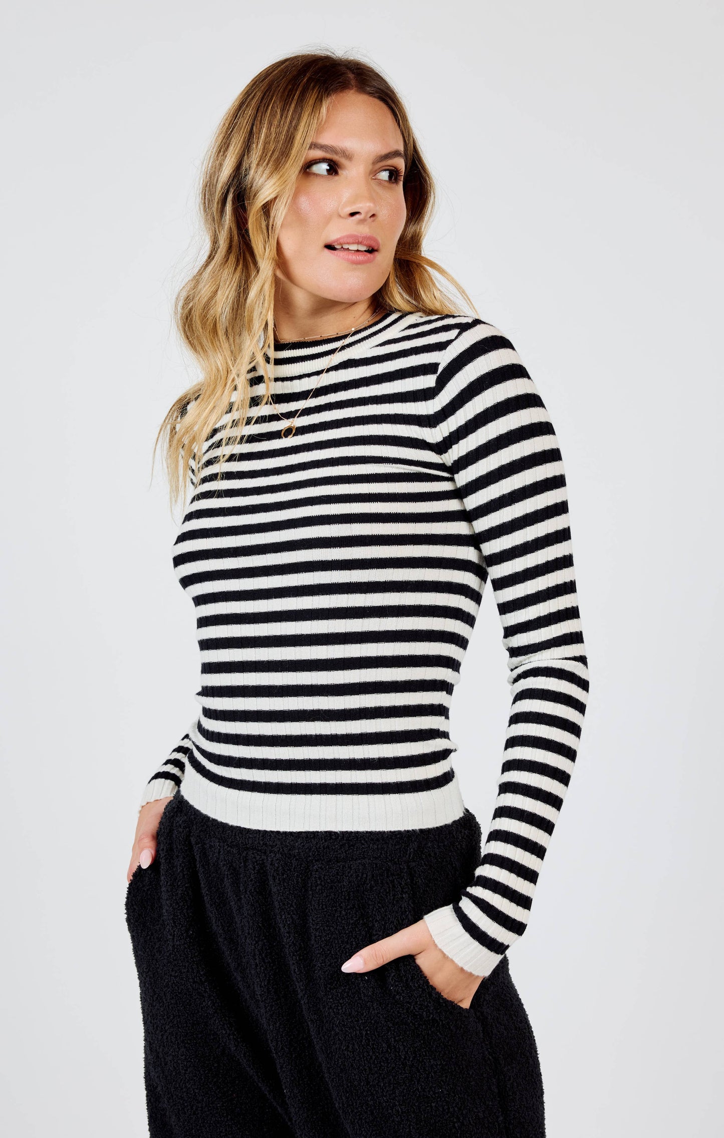 Simple Striped Sweater