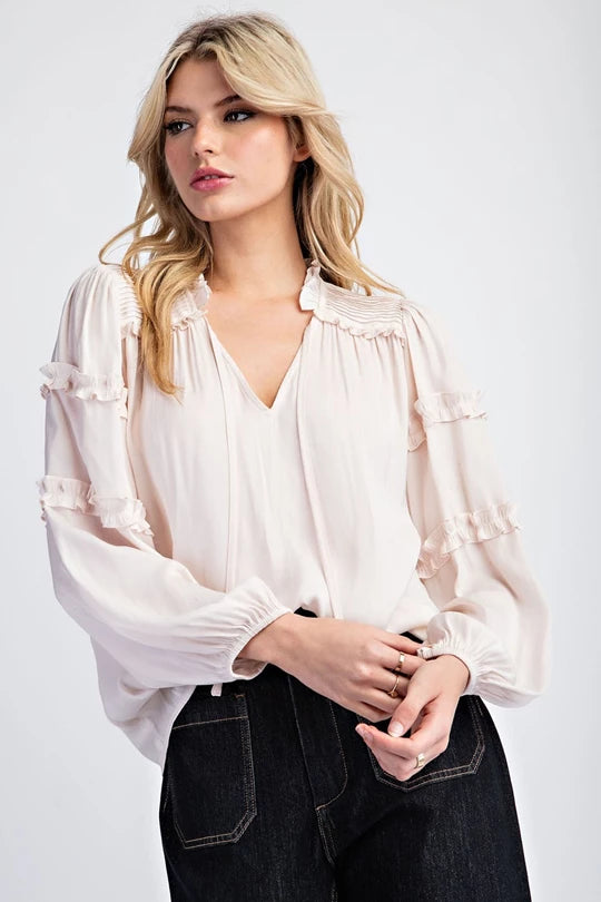 Chandra Ruffle Blouse