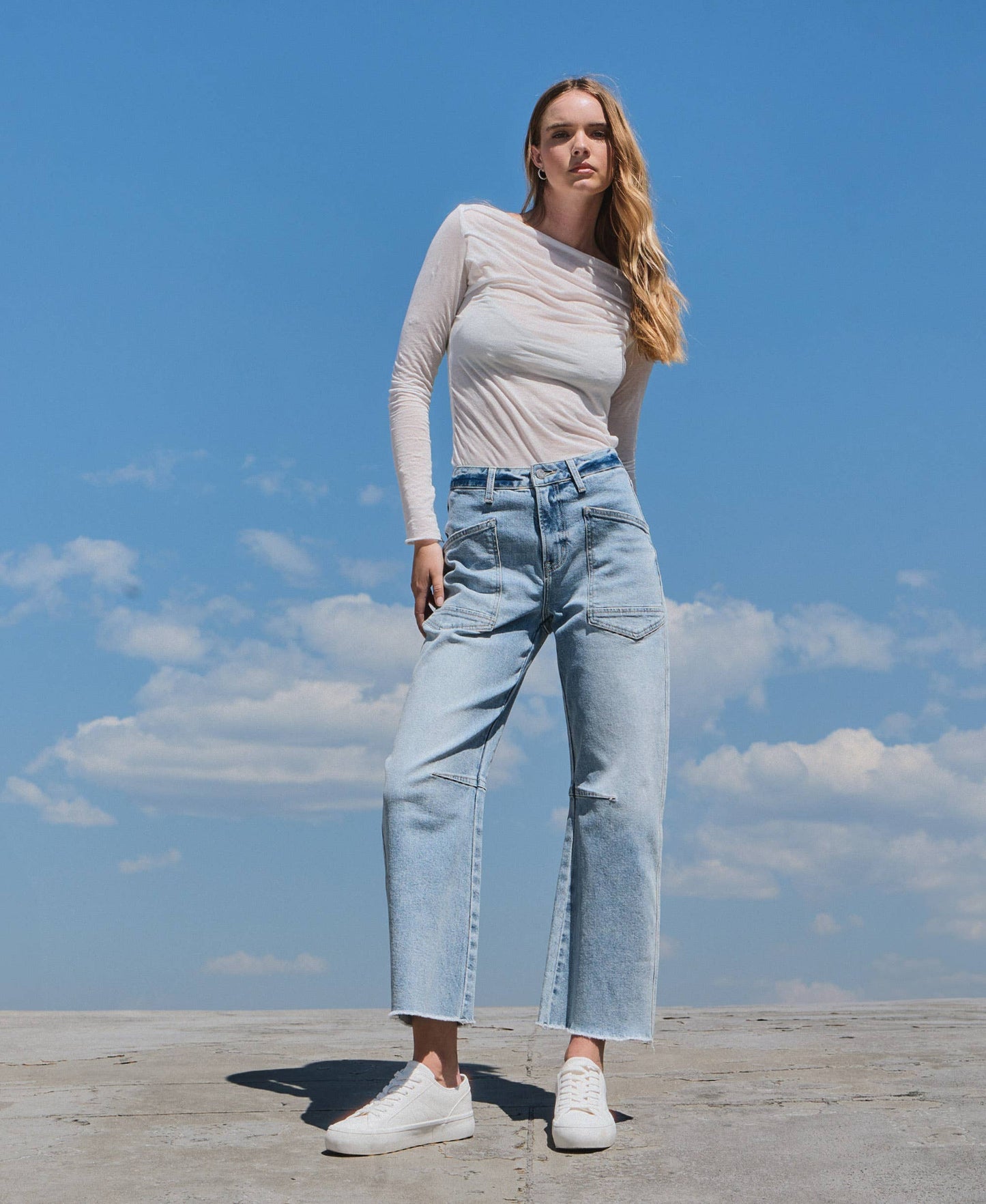 Super High Rise Barrel Jeans