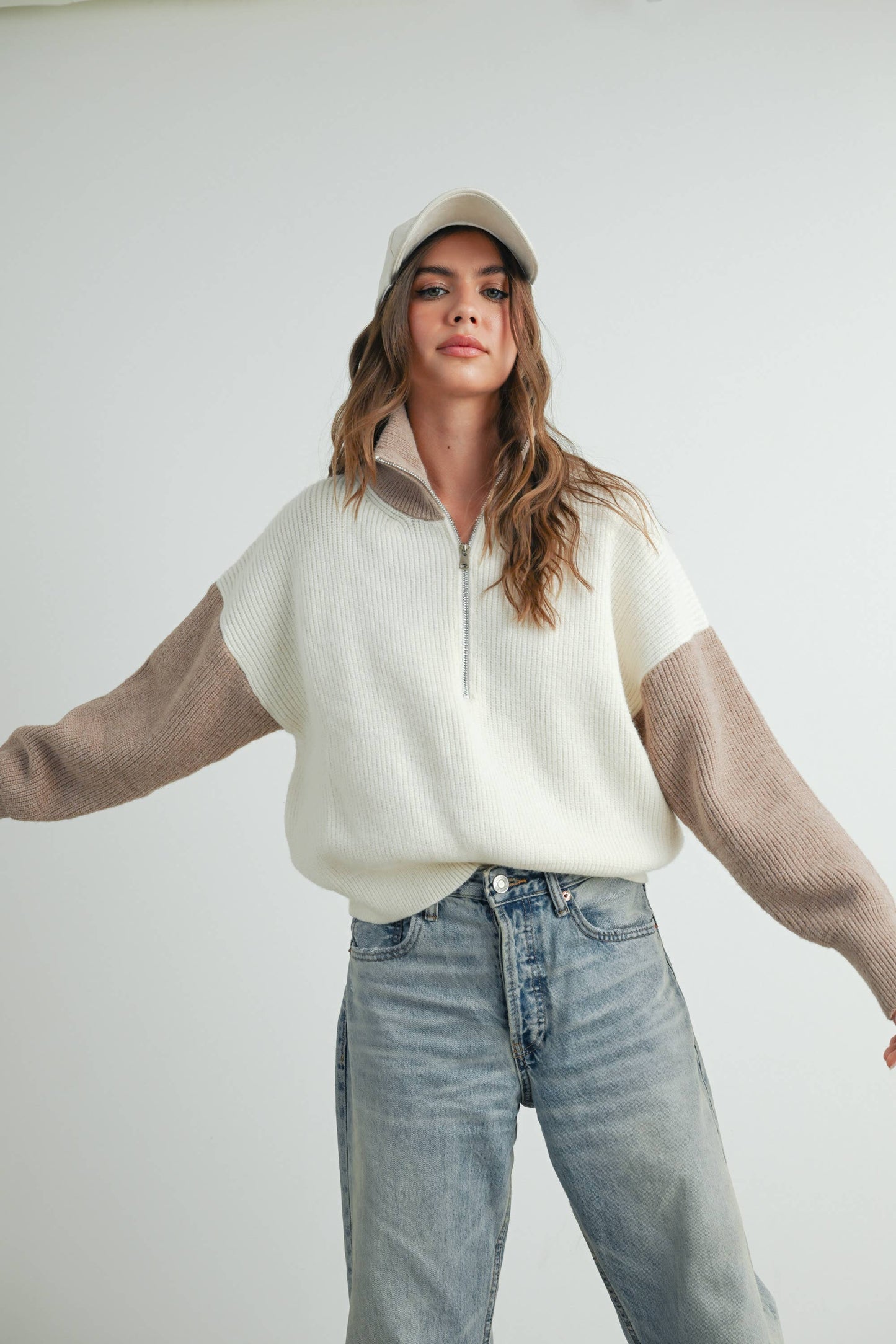 Casual Sunday Color Block Sweater