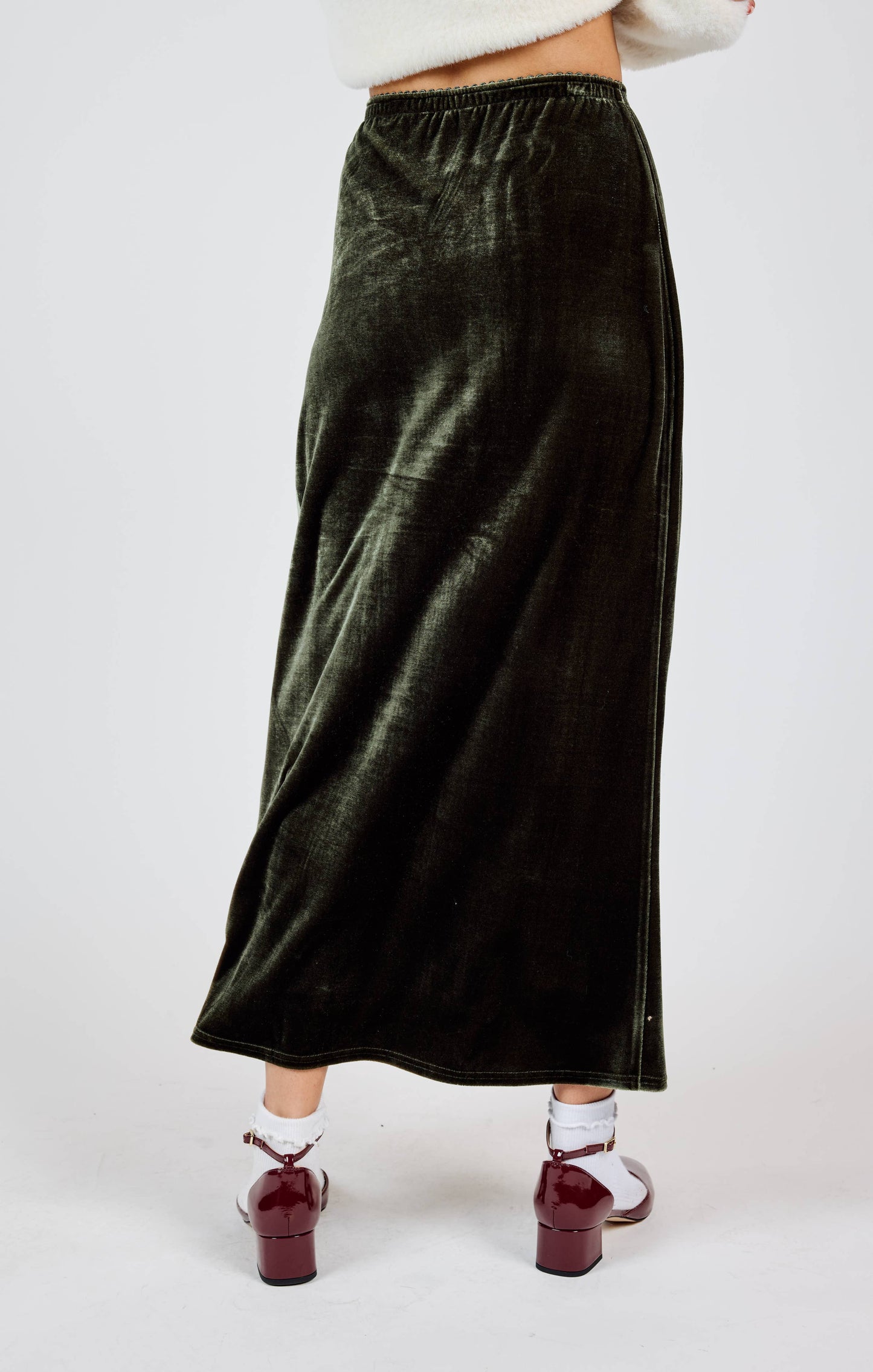 Midnight Oil Velvet Maxi Skirt
