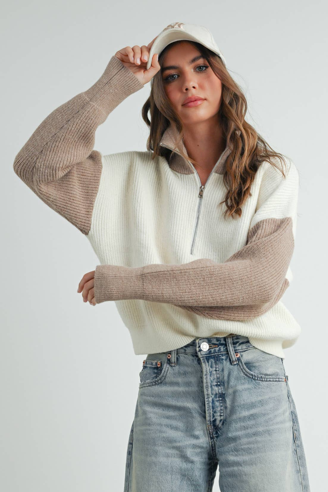 Casual Sunday Color Block Sweater