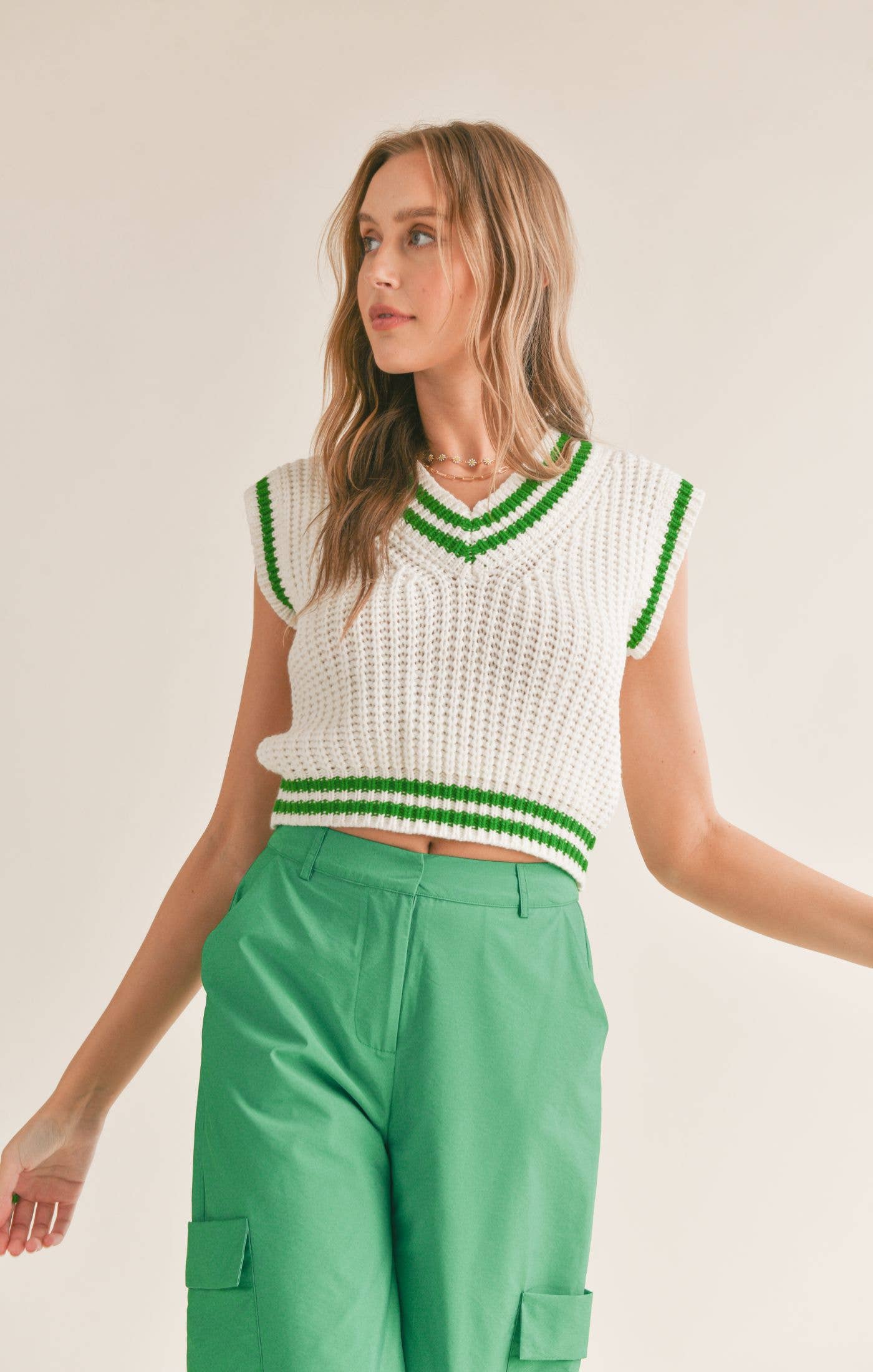 Club Perks V Neck Sweater