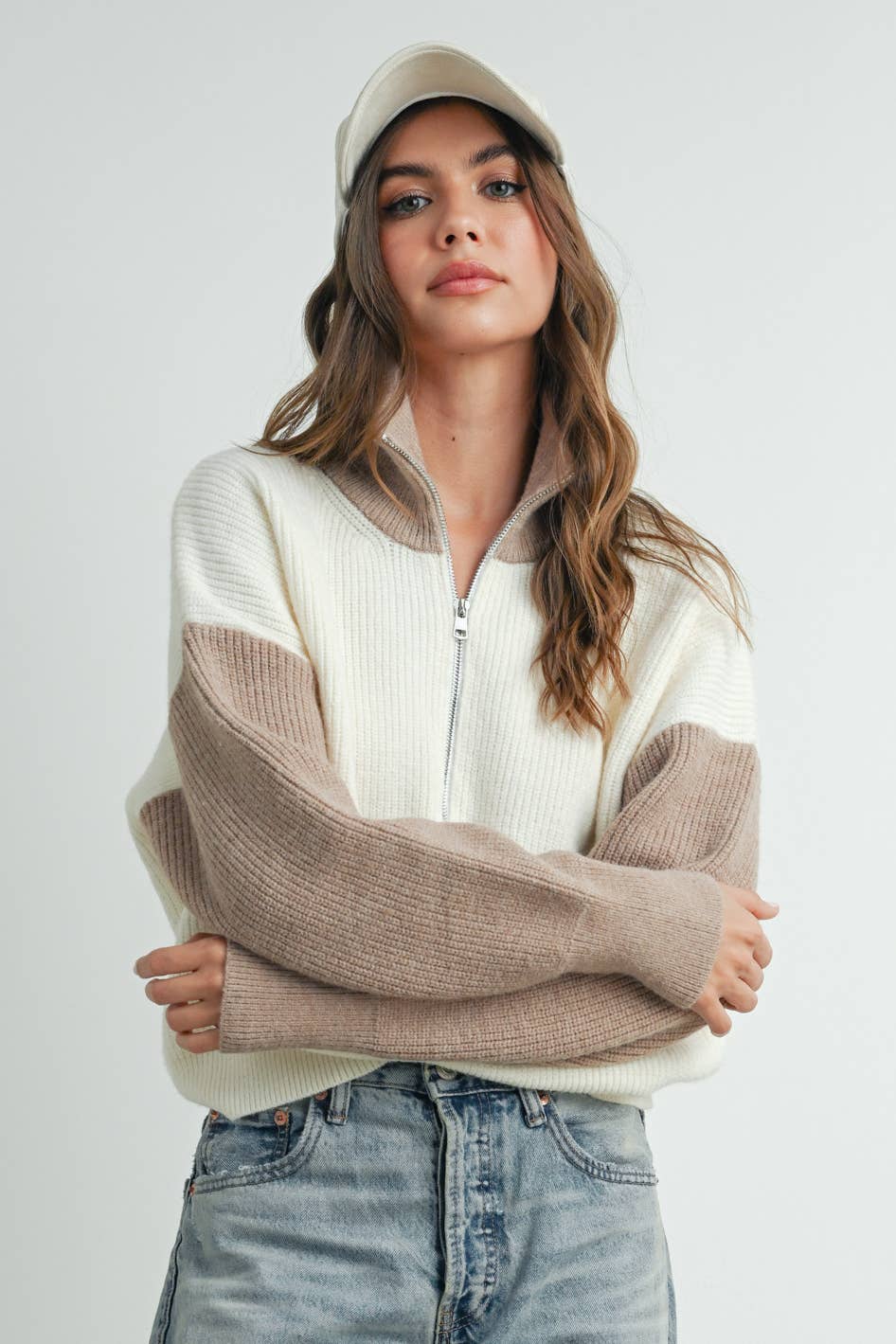 Casual Sunday Color Block Sweater