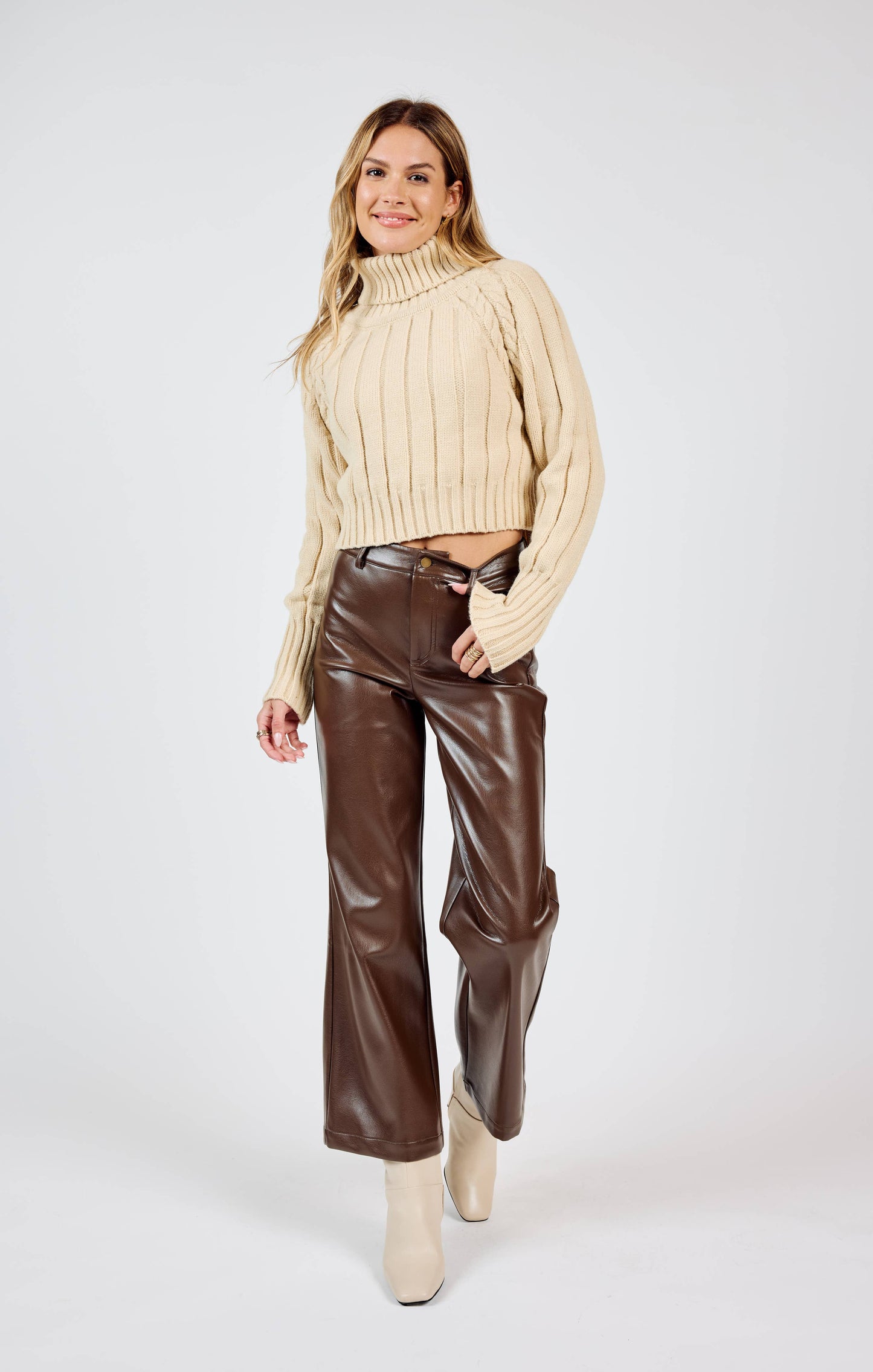 Night Vision Faux Leather Pants