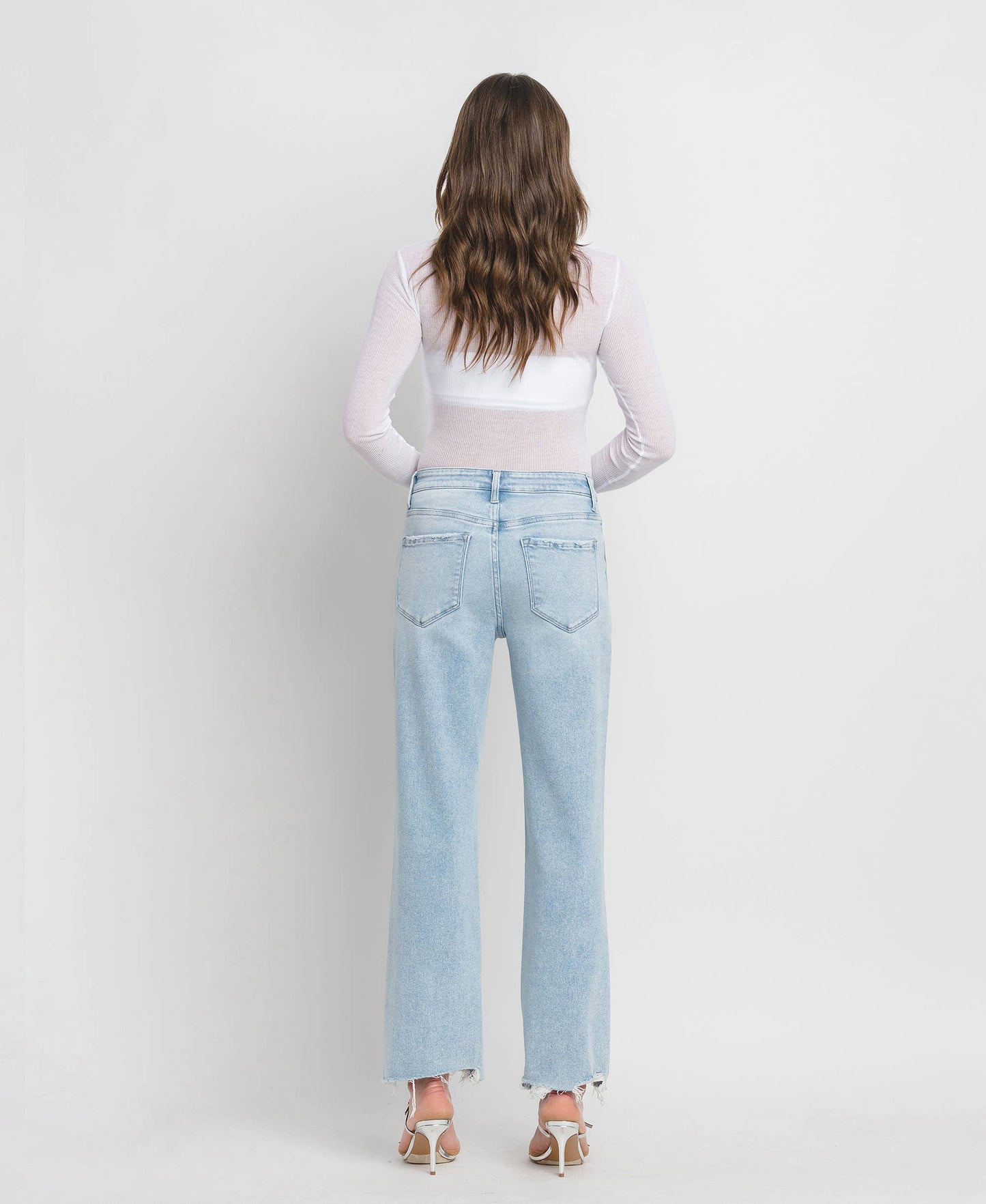 On Trend Slim Wide Leg Jeans
