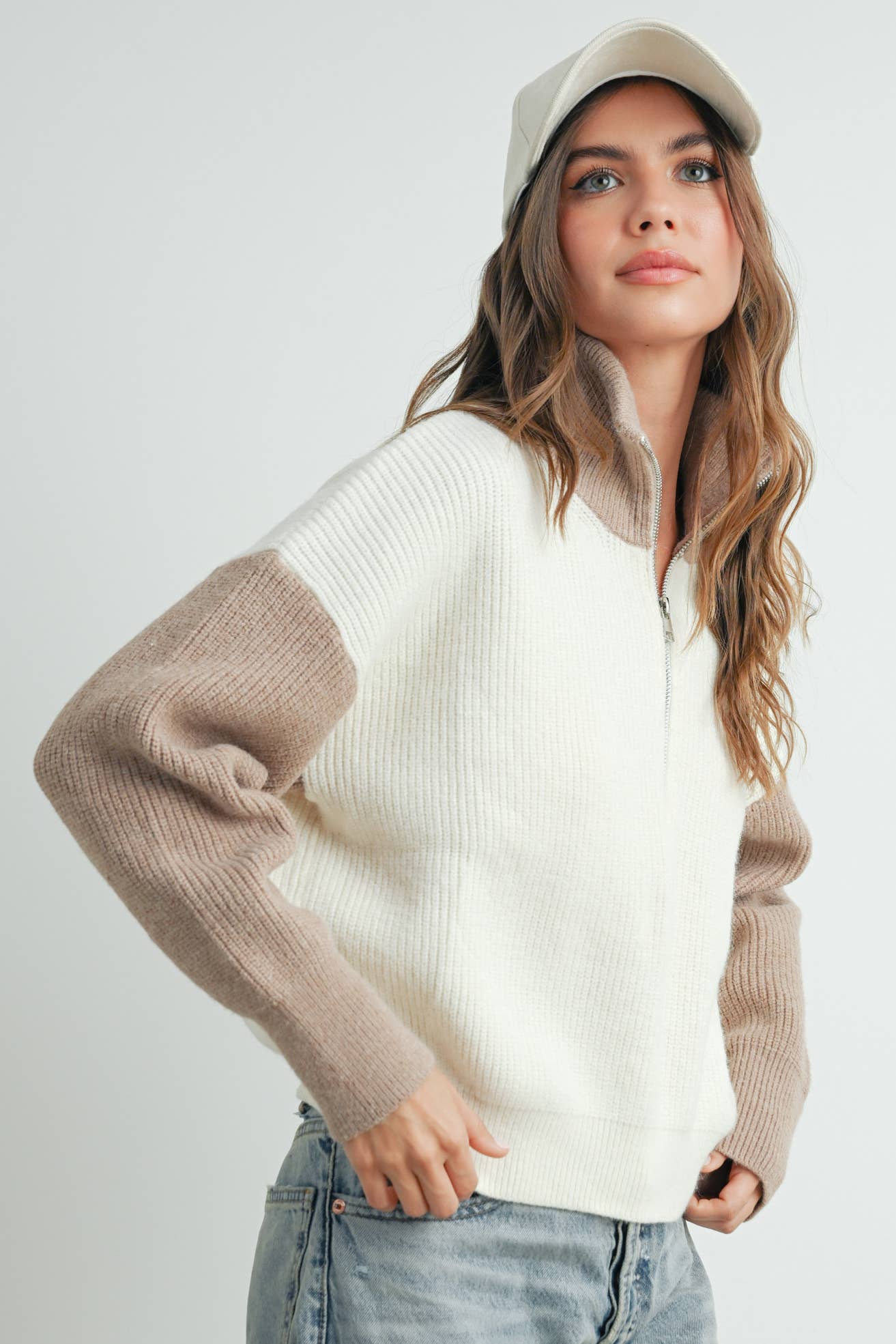Casual Sunday Color Block Sweater