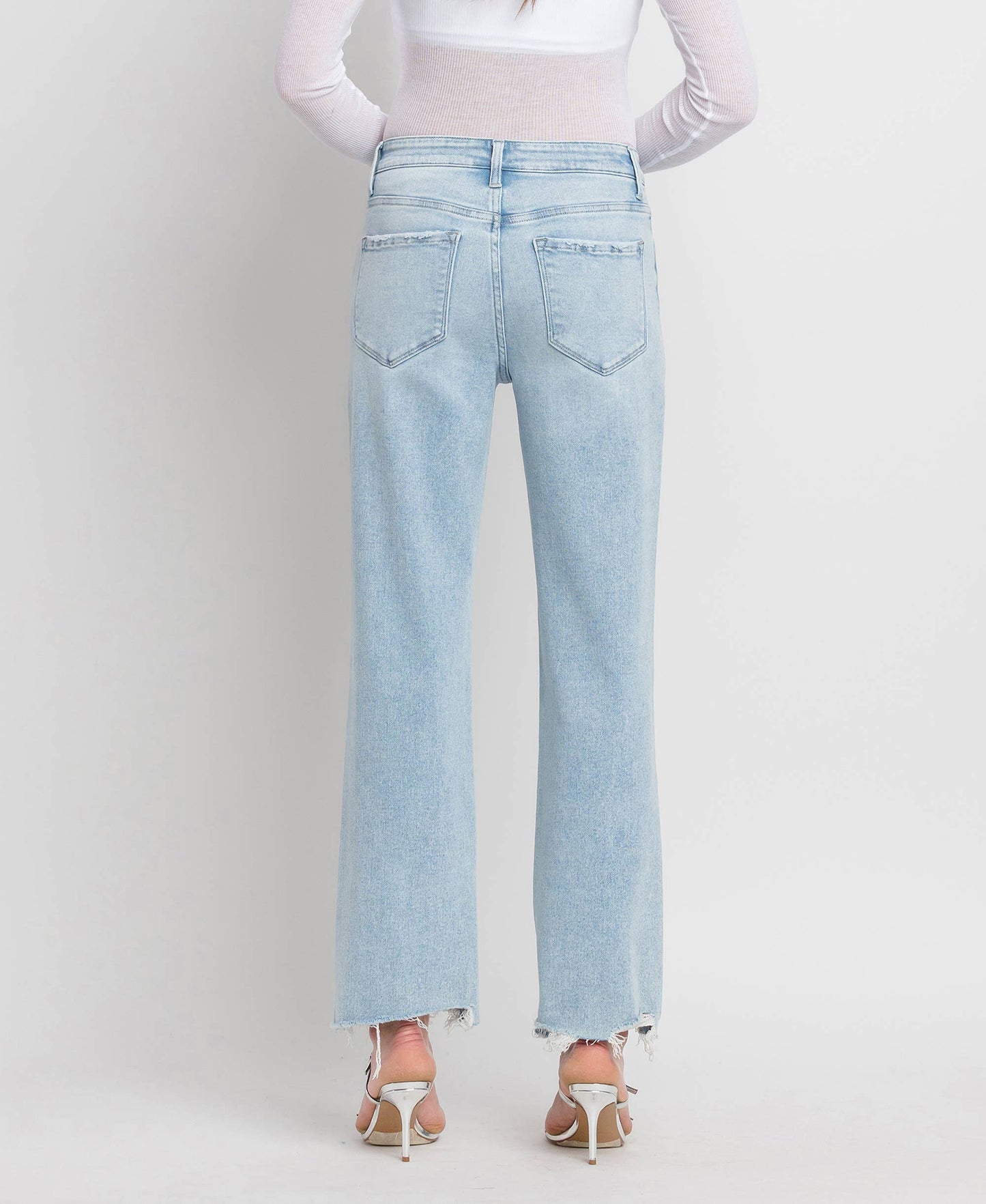 On Trend Slim Wide Leg Jeans