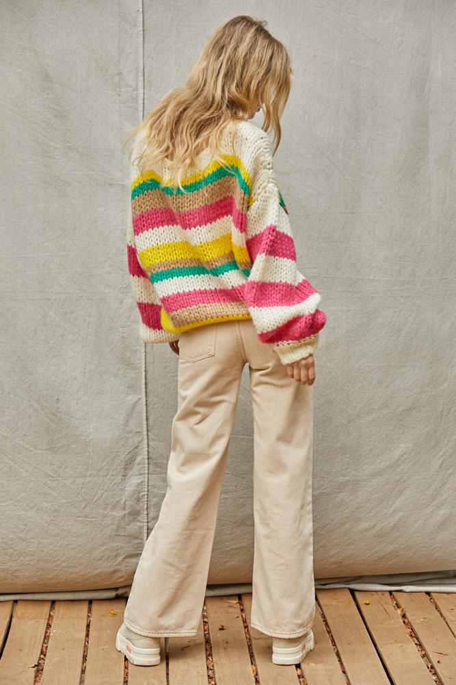 Abbie Striped Sweater