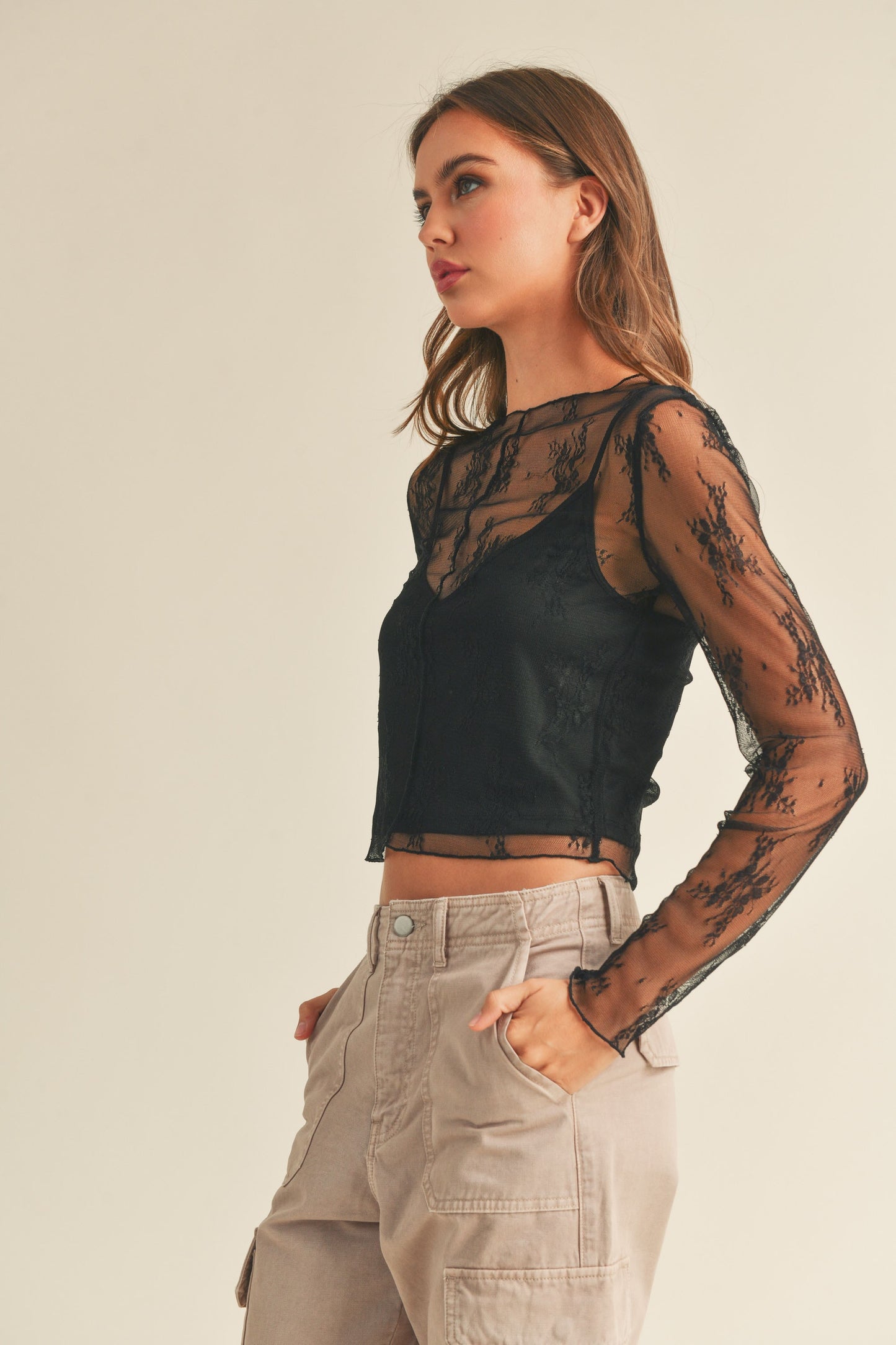 Lacey Top with lining