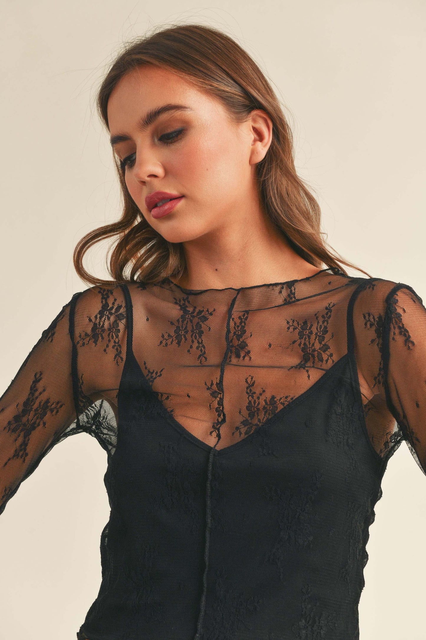 Lacey Top with lining