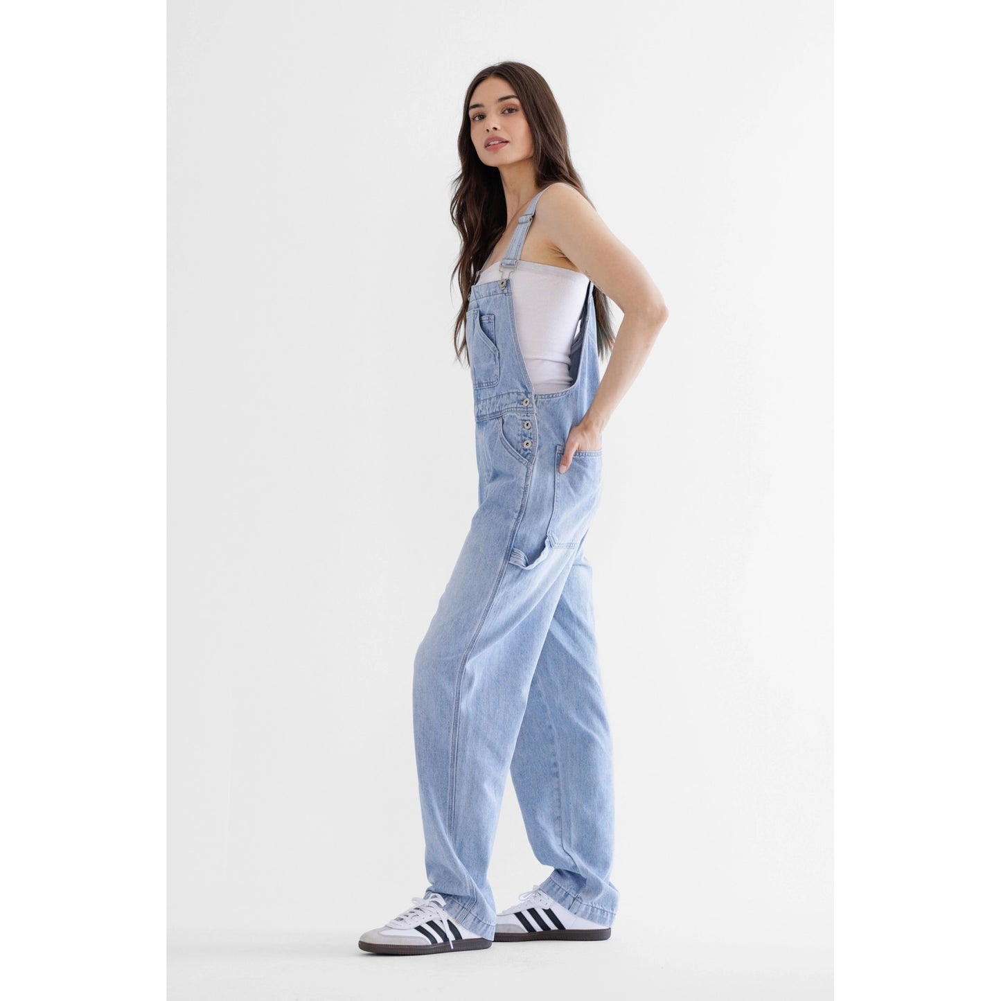 Utility Denim Overalls