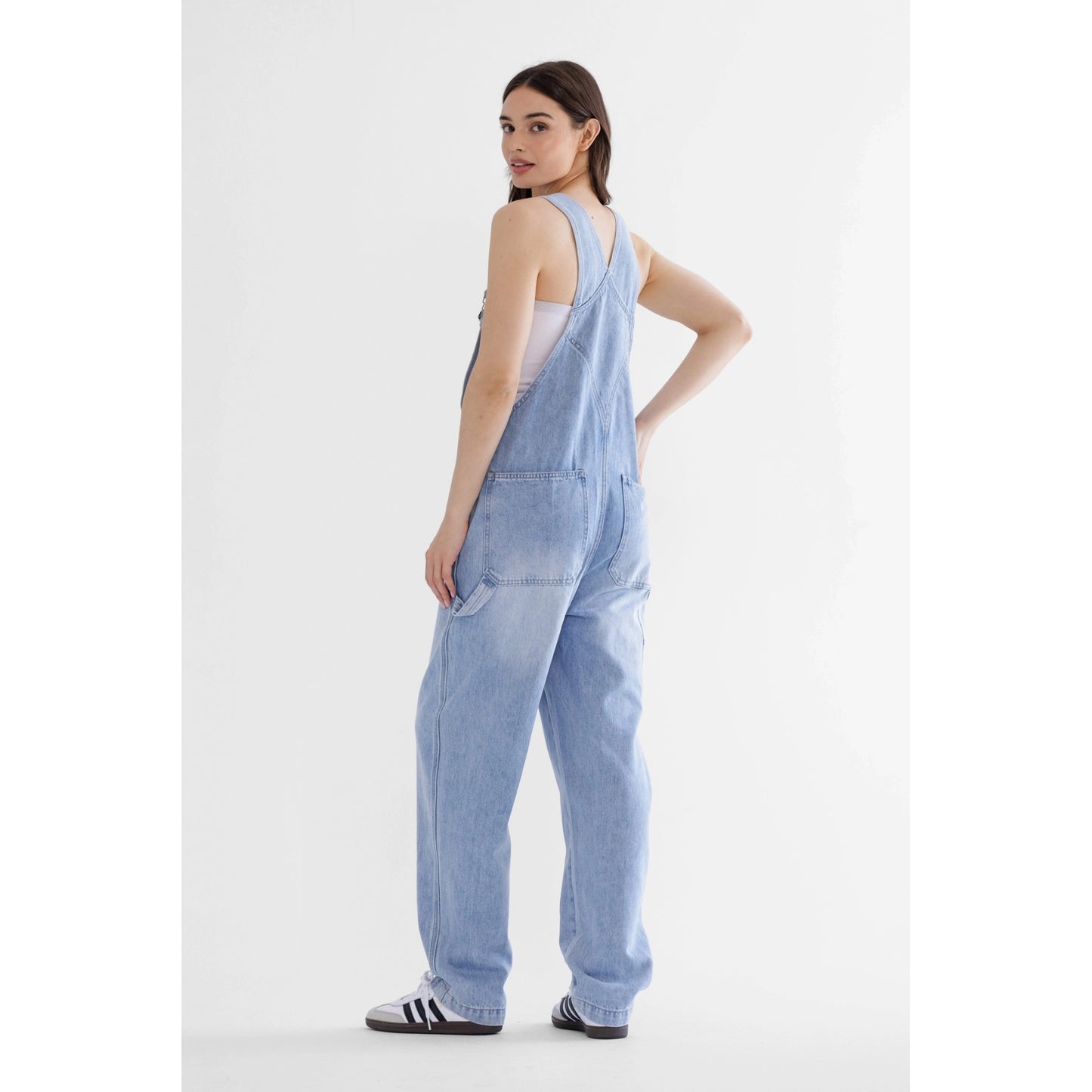 Utility Denim Overalls