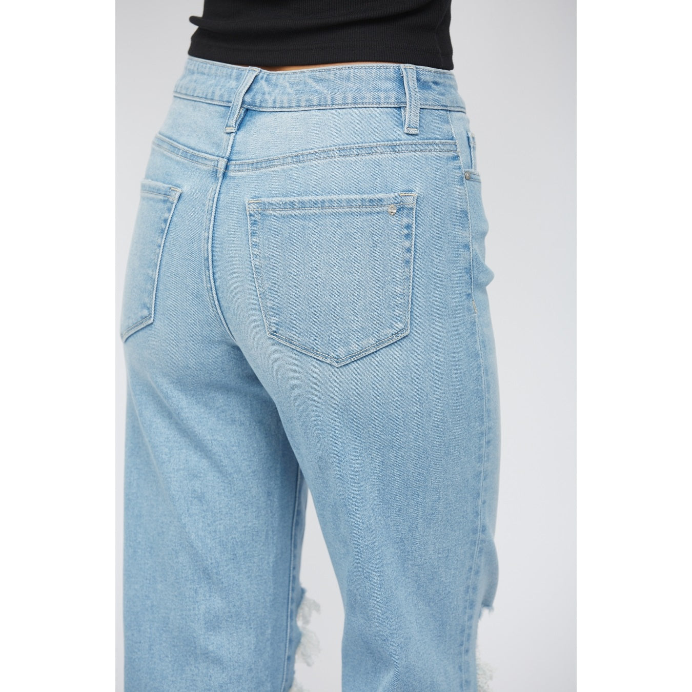 90’s Vintage Flare Crop (Lightwash)