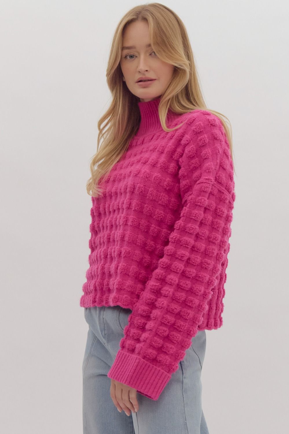 Pop of Pink Sweater