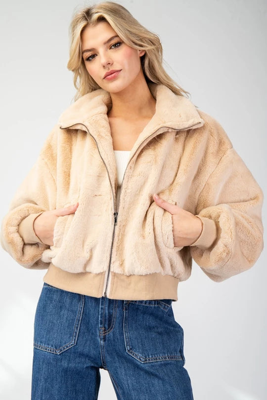 Wrapped in a Blanket Jacket (Latte)