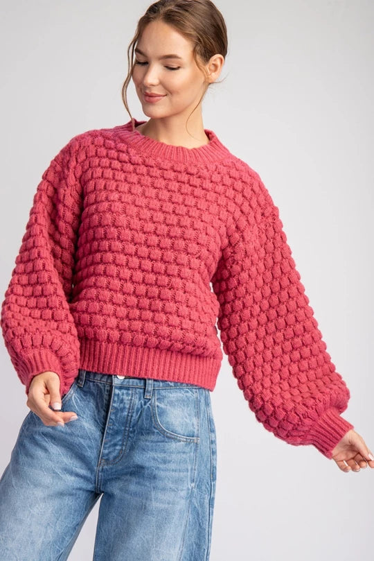 Laura Sweater (Raspberry)