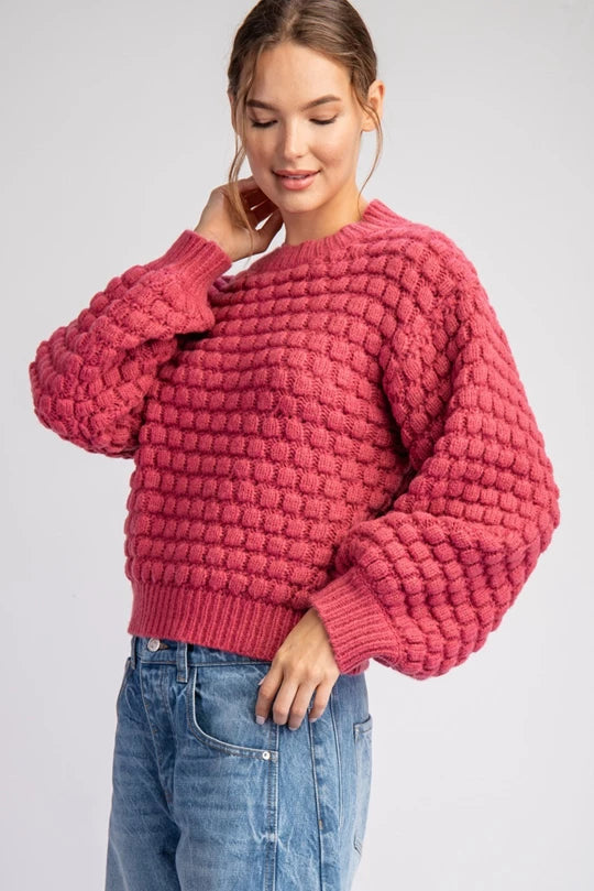 Laura Sweater (Raspberry)