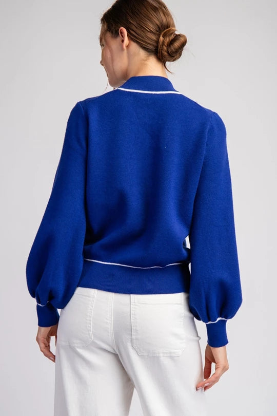Double Bow Sweater (Royal)