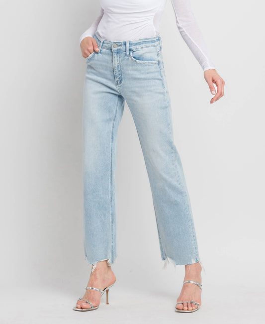 On Trend Slim Wide Leg Jeans