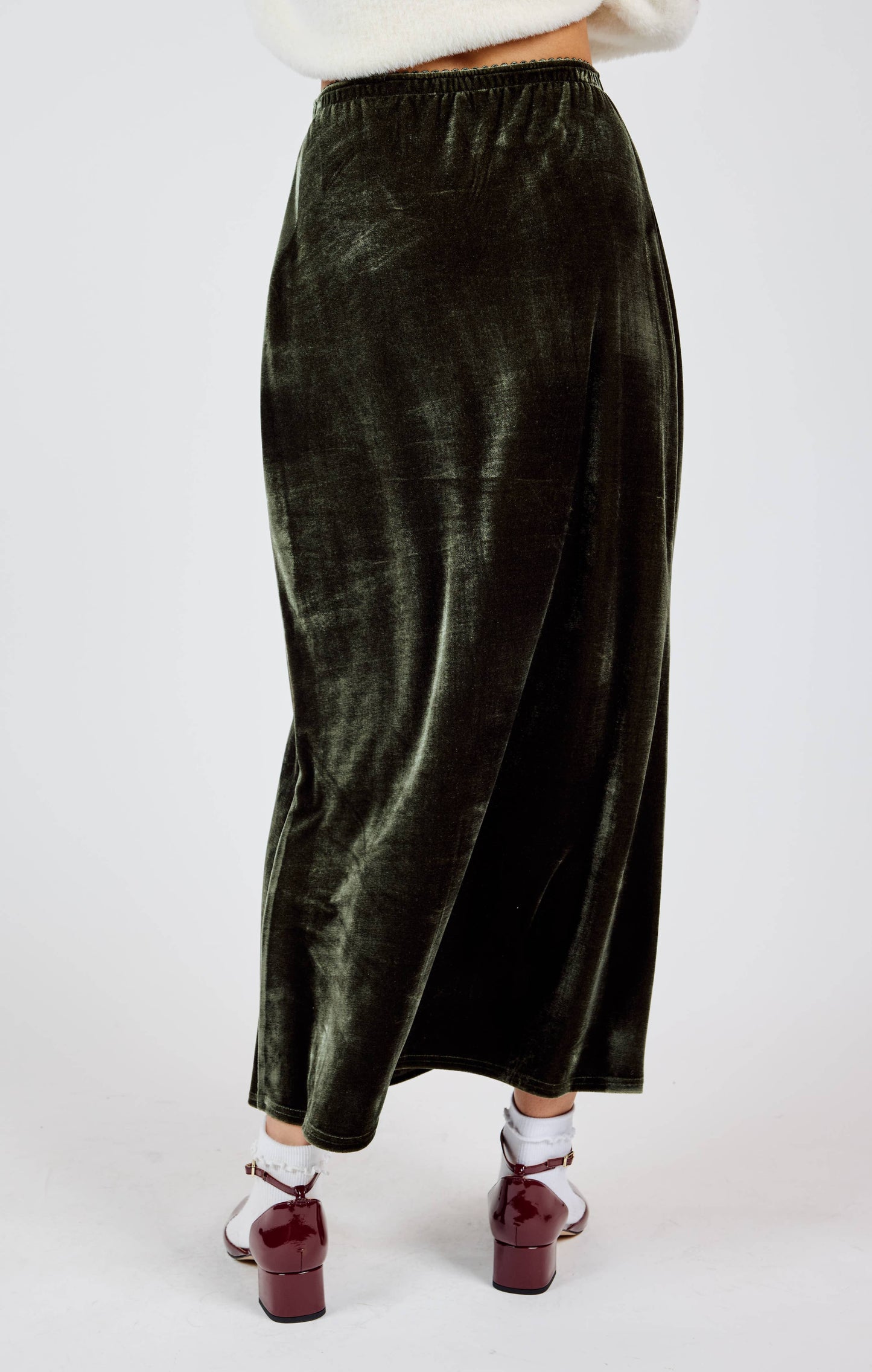 Midnight Oil Velvet Maxi Skirt